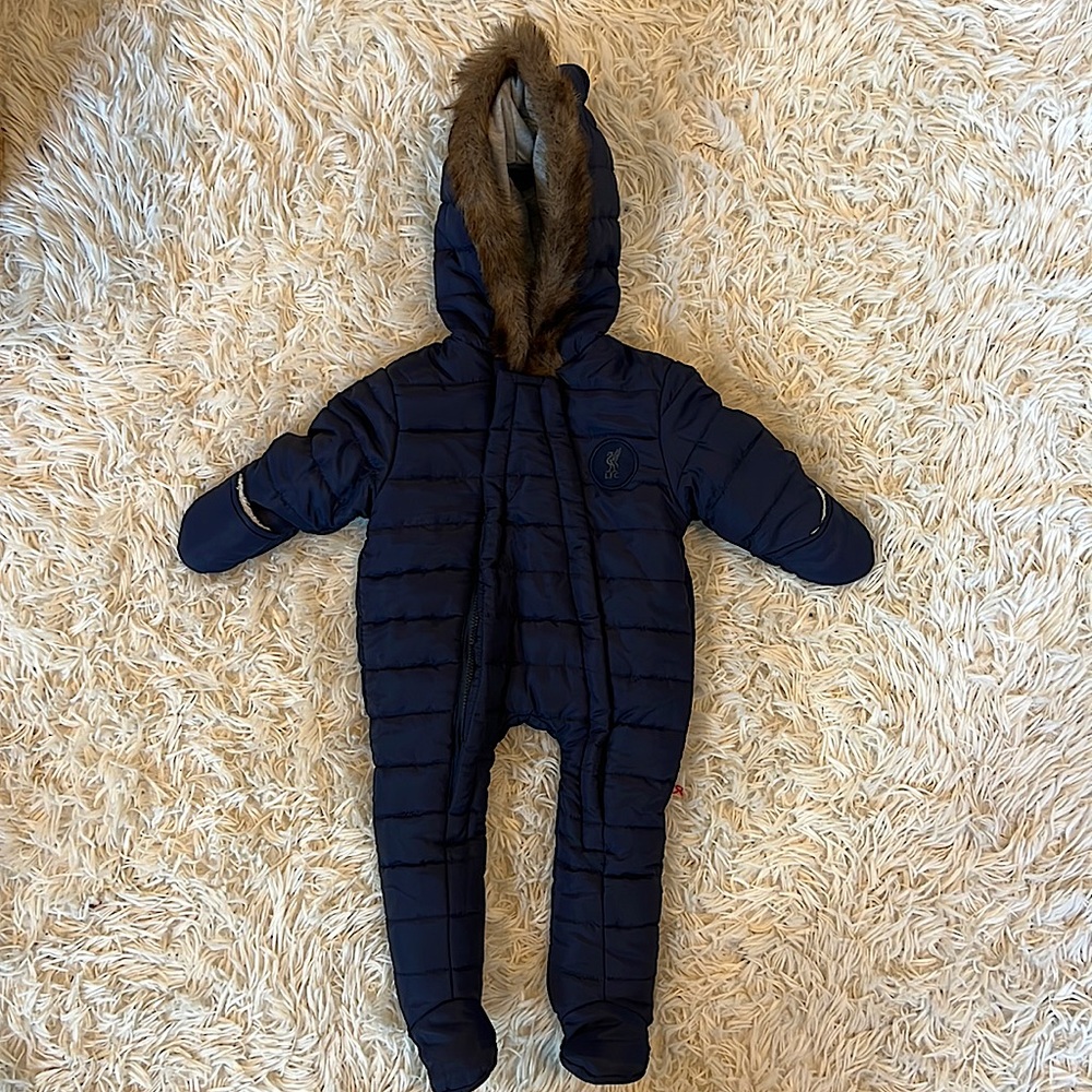 Liverpool FC sherpa lined snowsuit for baby [0-3mo]